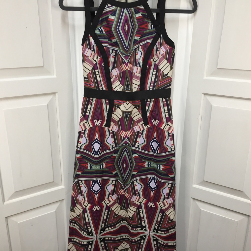 Sabine Colorful Geometric Pattern Maxi Dress - Picture 3 of 16